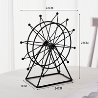 Черное крутящиеся колесо обозрения с подсветкой