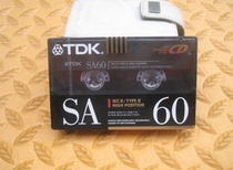 New TDK SA60 Class 2 blank recording tape cassette