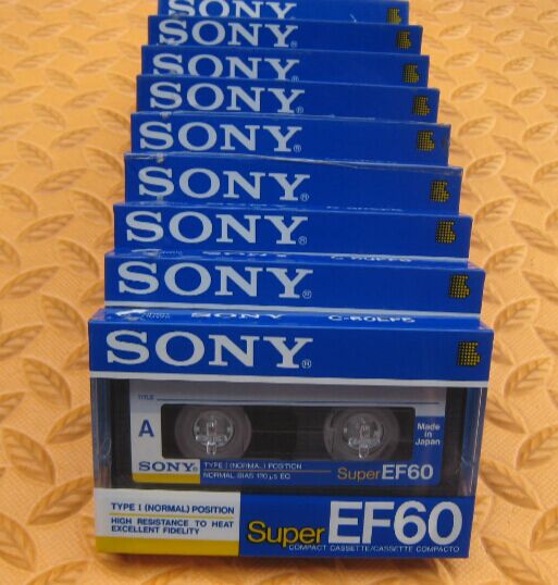 New Nissan original Sony SUPER EF 60 minute blank tape replica machine recorder