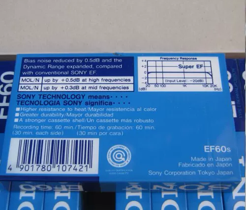 Оригинальная японская Sony Sony 88 Deep Blue Version Super EF60 лента лента.