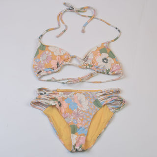 澳洲冲浪品牌O家度假性感小清新印花比基尼bikini时尚分体泳衣女