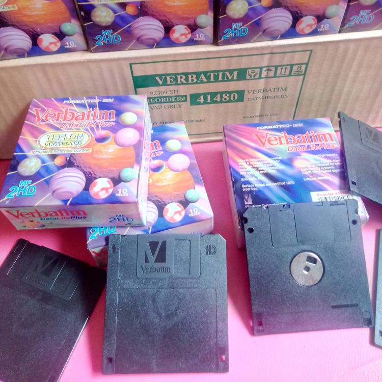 Verbatim 3.5 inch floppy disk Vpour Disk 1.44M textile machine embroidery machine floppy diskette