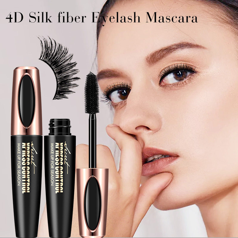 South Korea 4D mascara encryption lengthened extra-long fine brush head lasting waterproof and anti-Han thick roll teething