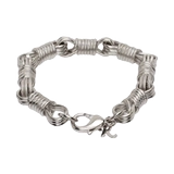 Браслет с косичкой подходит для мужчин и женщин, серебряное ювелирное украшение, изысканный стиль, простой и элегантный дизайн