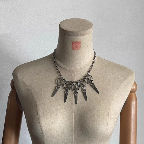 Ножницы, трендовое ожерелье, ретро брендовая цепочка до ключиц подходит для мужчин и женщин, европейский стиль, изысканный стиль