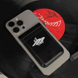 Трендовый кожаный картхолдер, совместимый чехол для телефона, магнитный брендовый сильный магнит, iphone