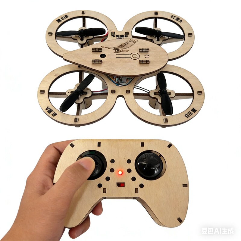 Wooden Splicing Drone Accessories