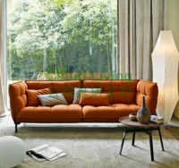 Thiết kế nội thất vải sofa sofa cơ bắp trấu ghế sofa khách sạn sợi thủy tinh sofa tùy chỉnh ghế mây