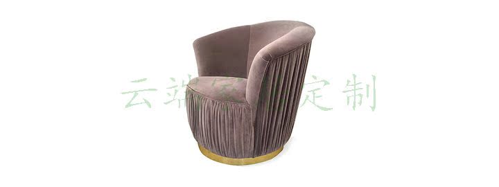 Countess Ghế giải trí Câu lạc bộ khách sạn cao cấp Kiểu mẫu Phòng đơn Flannel Sofa Thiết kế nội thất - Đồ nội thất thiết kế ghế sofa đơn