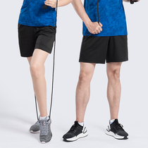 Black badminton shorts mens sports loose trend tennis table tennis pants couple mens and womens quick-drying air-permeable bottoms