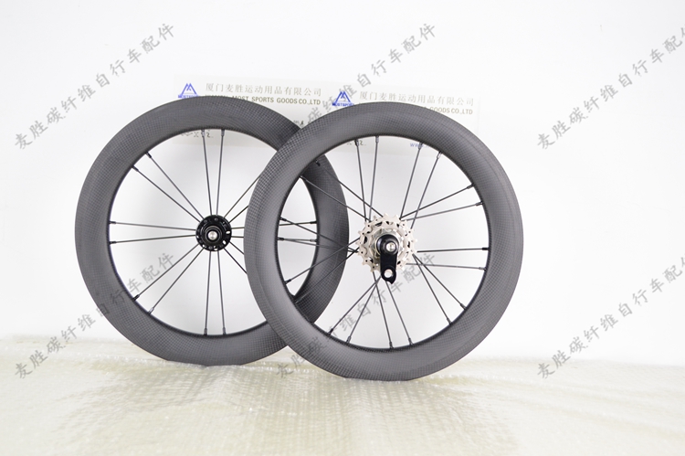 16 16 inch 305 Carbon fiber wheel set Birdy bird cart Single speed three-speed wheel set retrofit