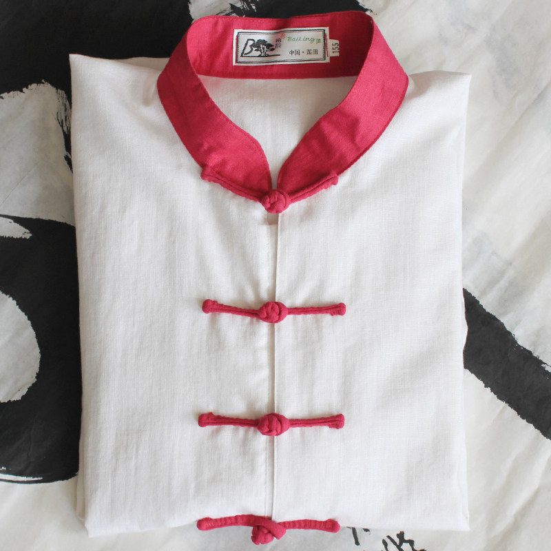 Bailing brand spring and summer hot style Tai Chi clothing practice clothing non-ironing cotton linen brocade anti-static martial arts performance clothing women's