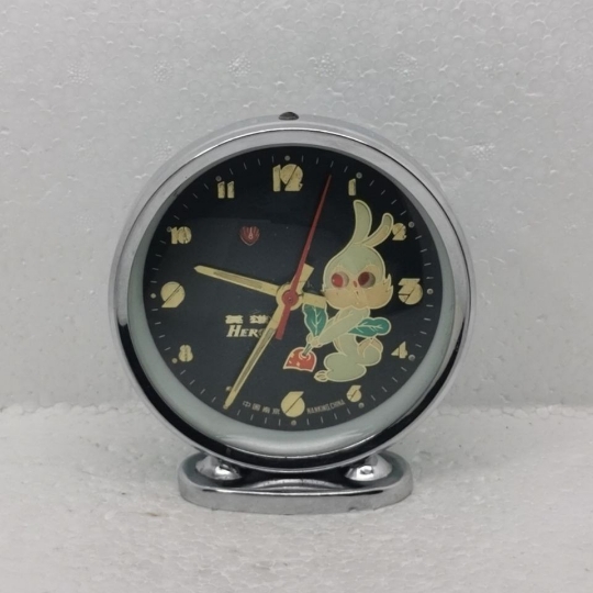 (Mr. Xu Guogoods alarm clock) Old hero card Full copper core Dynamic Little White Rabbit plucking machine alarm clock