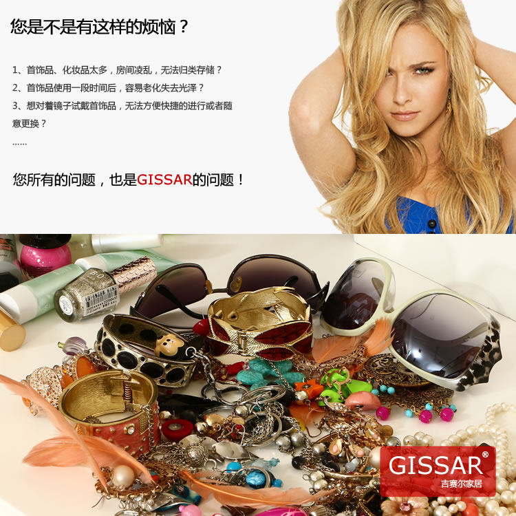 多功能多功能收纳壁挂穿衣镜柜1