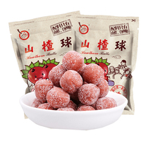Full fruit Hawthorn ball combination 218g * 2 no added Hawthorn dry tablets roll cake Net red fruit small packaging snacks