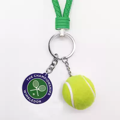 Wimbledon wimbledon tennis keychain Keychain Back school bag pendant rope pendant