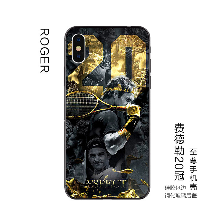 Federer 2018 Australian Open 20 Crown Supreme Edition mobile phone Protective case suitable for Apple 11 12 13promax Huawei, etc.