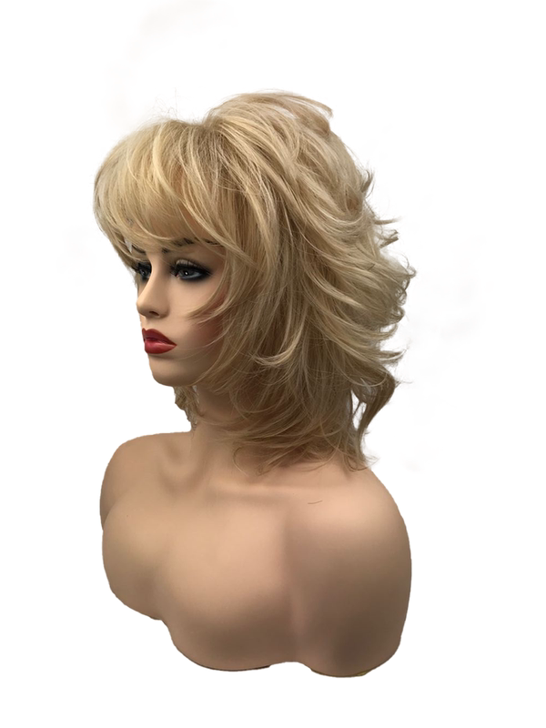 European and American Fashion Blonde High-Temperature Fiber Short Curly Hair Party Costume Wig European and American Fashion Blonde High-Temperature Fiber Short Curly Hair Party Costume Wig