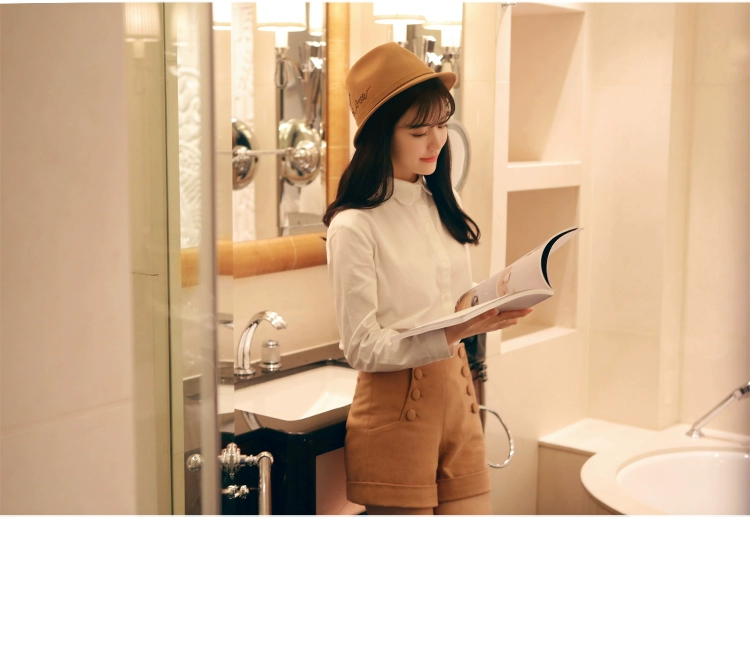 Ins siêu lửa gió đại học hai ngực còng mỏng giảm béo quần short hoang dã phụ nữ quần đùi thể thao nữ