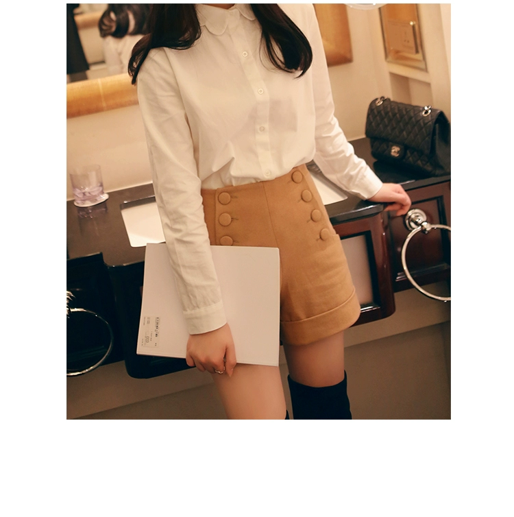 Ins siêu lửa gió đại học hai ngực còng mỏng giảm béo quần short hoang dã phụ nữ quần đùi thể thao nữ