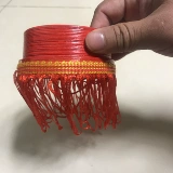 Yunnan Yi сигаретная коробка Dance Props Folk Dance Test Cygarette Box Sound Tobacco Box Love Jump Three -Step String Red Dragonfly