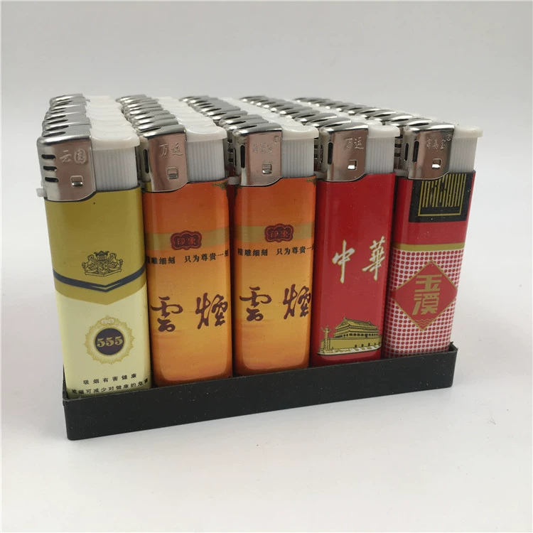 Gói 50 Gói 909 Hộ gia đình Nhựa Điện tử Bật lửa dùng một lần Tiện lợi Cửa hàng Khói thuốc lá Bật lửa - Bật lửa