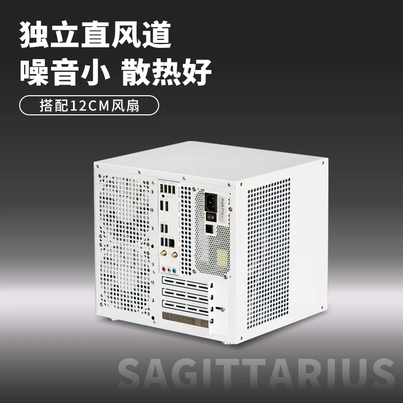 Корпус NAS Sagittarius на восемь отсеков для хранения дома поддерживает полноразмерный PCIe ATX