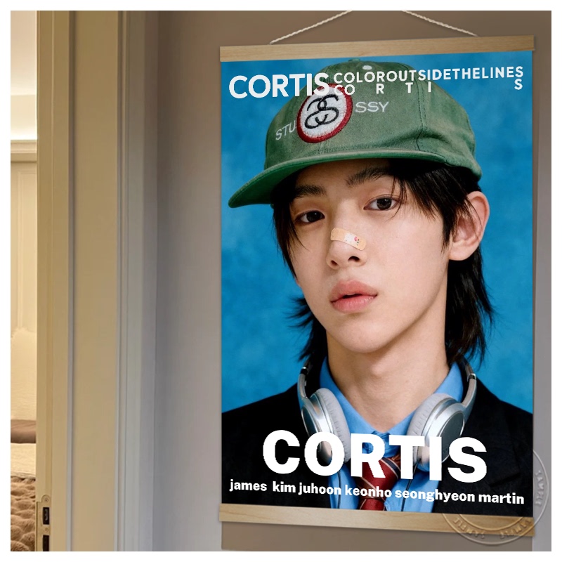Cortis Official Id Photo Wall Hanging, an Qianhao, Martin, High-Looking, Bedroom, Dormitory, No-Drill Photo Frame Hanging Decoration