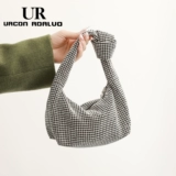 Летняя модная элегантная сумка через плечо, изысканный стиль, инкрустировано бриллиантами, сумка для еды