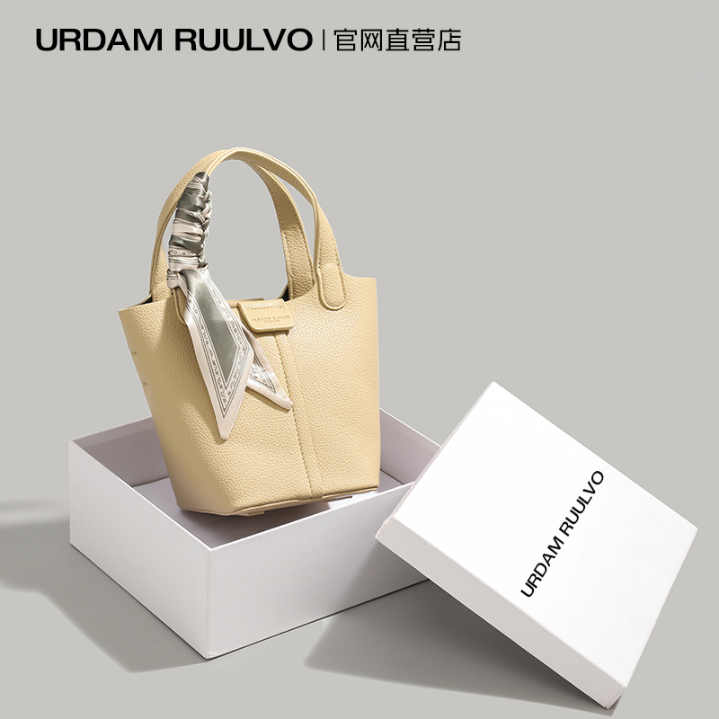 U&R Basket Bag for Women 2026 New Model High-End Handbag Bucket Bag Versatile Casual Shoulder Crossbody Bag