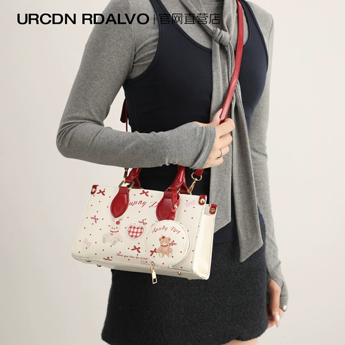 Мультяшная портативная сумка через плечо, модная сумка на одно плечо, с медвежатами