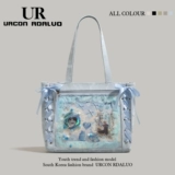 Мультяшная сумка через плечо, вместительная и большая сумка на одно плечо