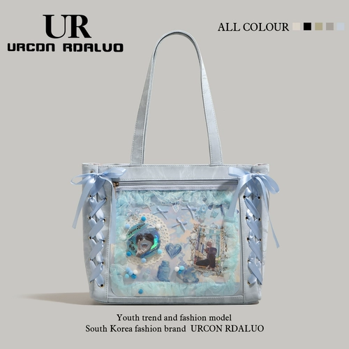 Мультяшная сумка через плечо, вместительная и большая сумка на одно плечо