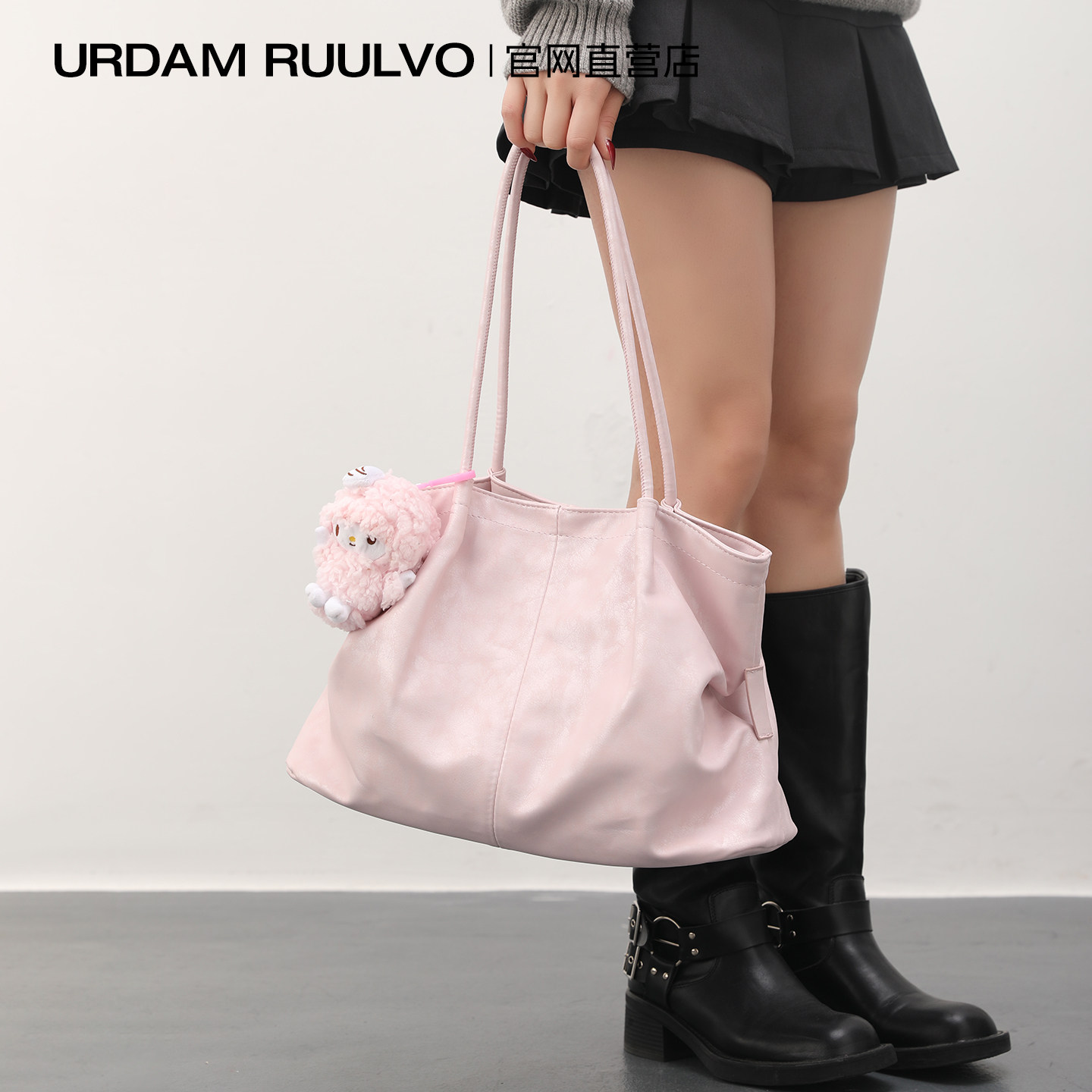 UR Minimalist Soft Leather Tote Bag for Women 2026 New Spring Large Capacity Work Casual Commuter Handbag Shoulder Bag - Thumbnail 5