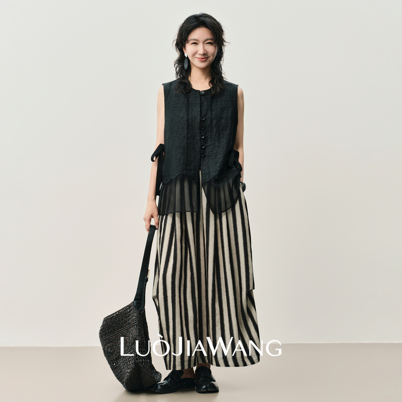 100% Mulberry Silk Young Style New Chinese Style Xiangyun Silk Thin Vest Women's 2026 New Summer Sleeveless Jacket 100% Mulberry Silk Young Style New Chinese Style Xiangyun Silk Thin Vest Women's 2026 New Summer Sleeveless Jacket