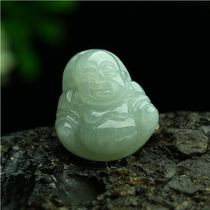 Jade A goods small childrens mini mens and womens jade Buddha Guanyin Maitreya Buddha children safe birthday gift pendant