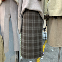 Early autumn new plaid dress 2021 Korea East Gate Joker Korean version of temperament thin long skirt women