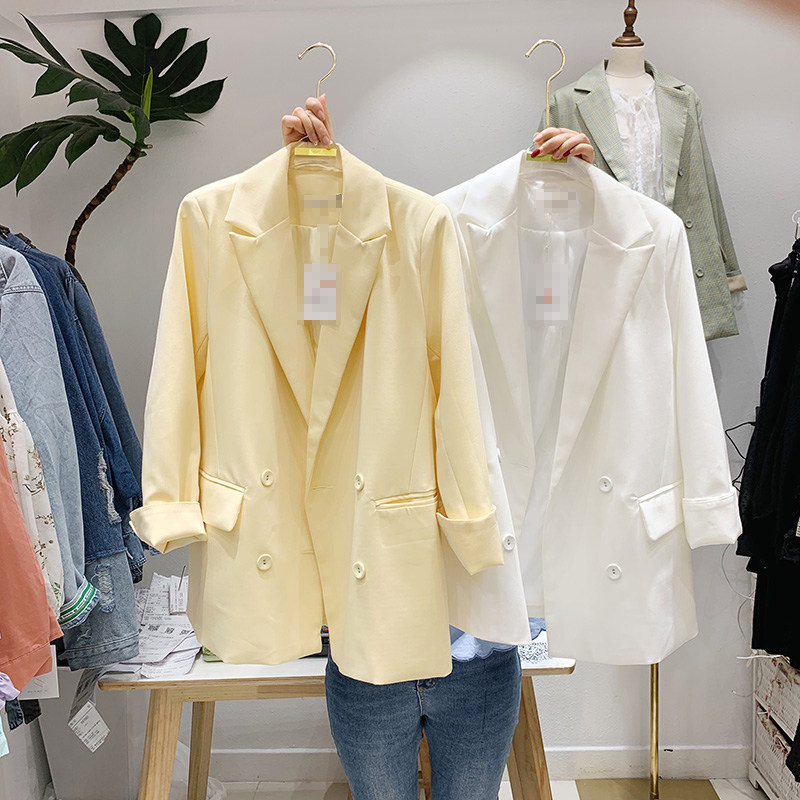 Blazer womens Korean version of Dongdaemun 2021 spring new wild slim slim loose temperament cardigan top