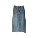 Южнокорейский товар, свежая ретро джинсовая юбка, 2023 года, в корейском стиле