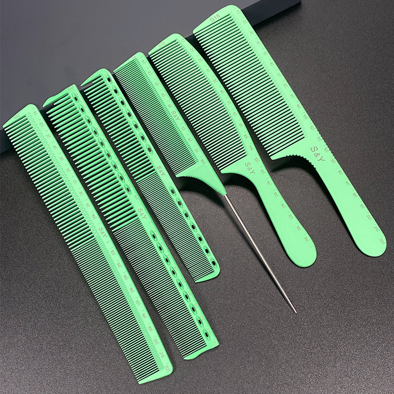 Scale comb hairdressing size comb hair stylist professional haircut comb double-sided scale ruler comb female comb dedicated