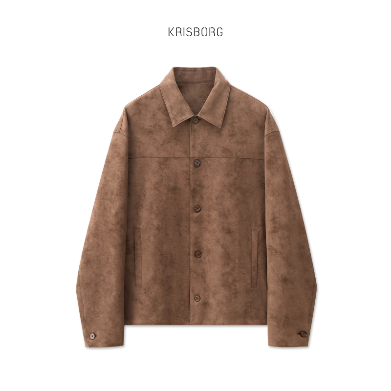 Matte Soft-Fog Design Classic Lapel Leather Jacket for Men, Spring and Autumn 2026 New Motorcycle Jacket Men's Autumn Wear