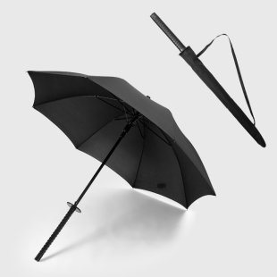 大号双人晴雨两用武士刀柄伞