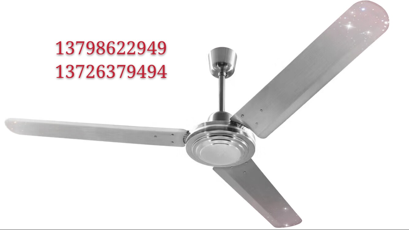 Junxing ceiling fan emperor 56-inch 1400mm three-leaf five-leaf high-power all-copper super-strong motor aggravated stainless steel