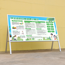 Customized folding floor-to-ceiling poster bulletin board display board information Bar activity Billboard KT board display rack