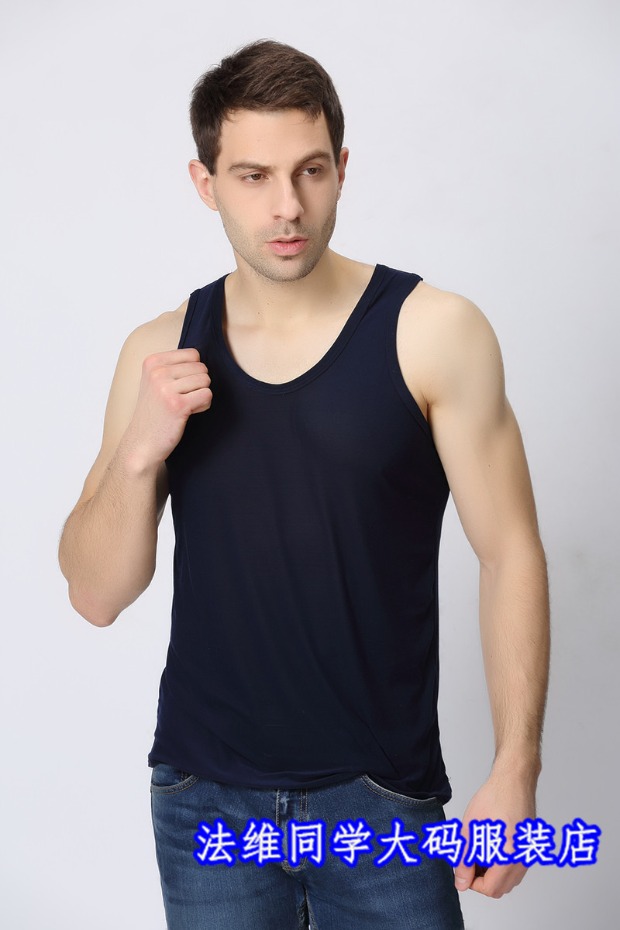 Mùa hè siêu lớn Kích thước nylon Cotton Slim Cơ thể thêm phân bón để tăng độ đàn hồi cao Fat Fat Man Fat Thể thao Vest nam áo khoác ba lỗ nam