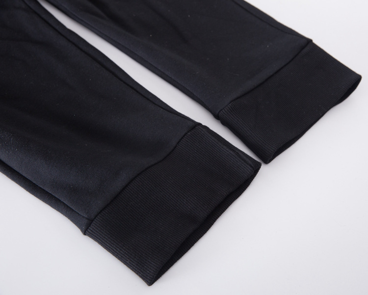 Mùa thu và mùa đông XL béo trung niên 300 cân béo cha cao eo cộng với quần nhung dày dài quần cotton ấm áp giản dị quần âu nam