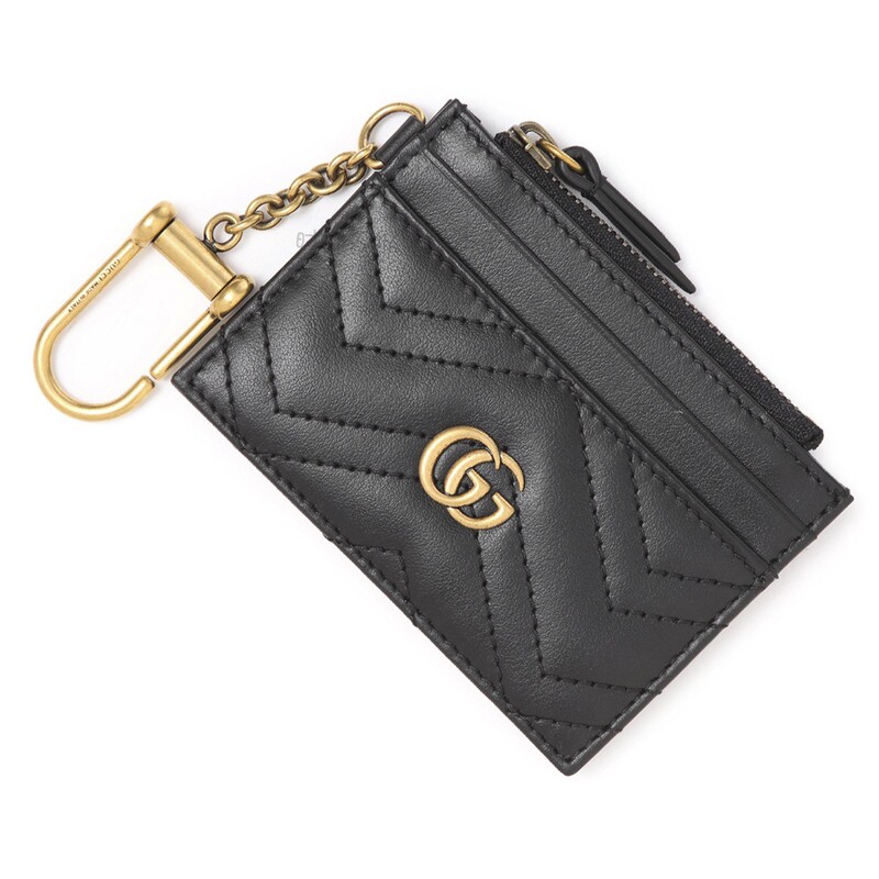 Gucci Gucci Gg Marmont Men's and Women's Gift Card Holder Coin Purse Key Bag 627064 Genuine