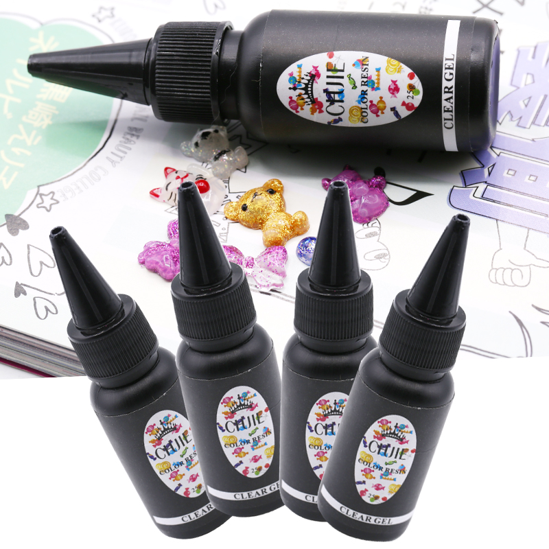 Sakura Làm móng tay Pha lê Epoxy Đá quý UV Keo Khuôn Thông thường Keo Shadowless Curing Nhựa Nail Ba Lan Công cụ Keo cọ bản nail