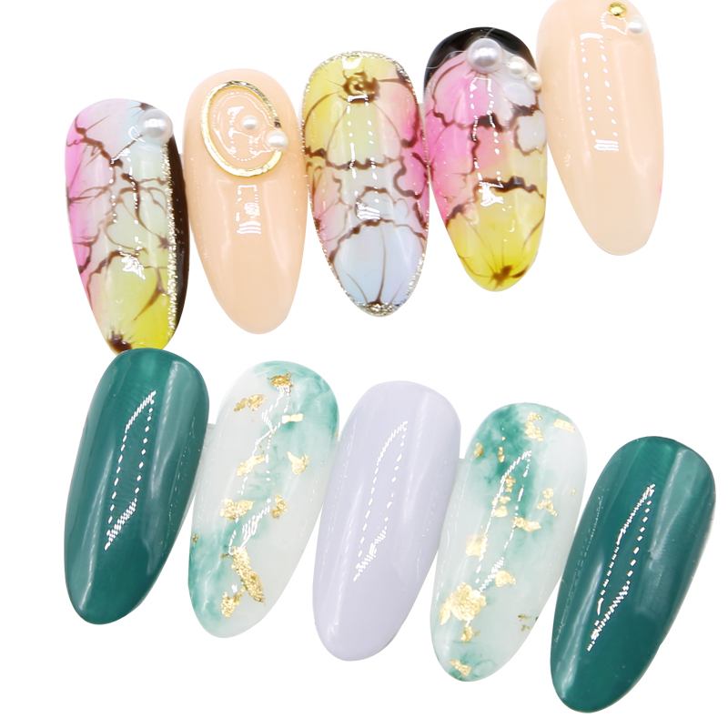 CHERRYNINE Liệu pháp sơn móng tay sơn gelatin pha loãng gel gradient đá cẩm thạch hổ phách sao công cụ làm móng - Công cụ Nail dụng cụ làm nail tại nhà