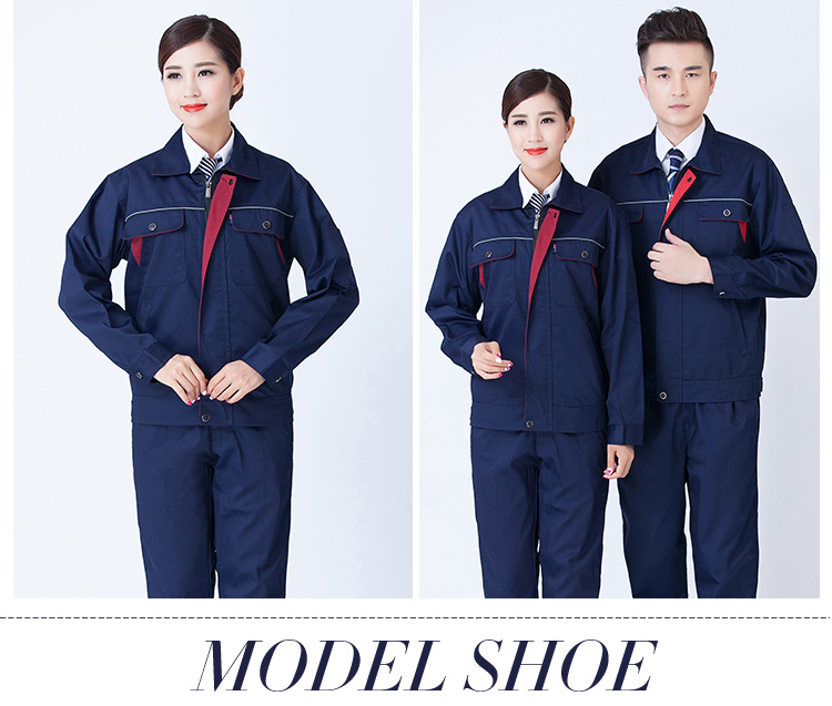 Mùa xuân và mùa thu quần yếm phù hợp với nam tay áo dài xưởng xưởng dụng cụ tự động sửa chữa quần áo sửa chữa tùy chỉnh in ấn đồ bộ cát hàn